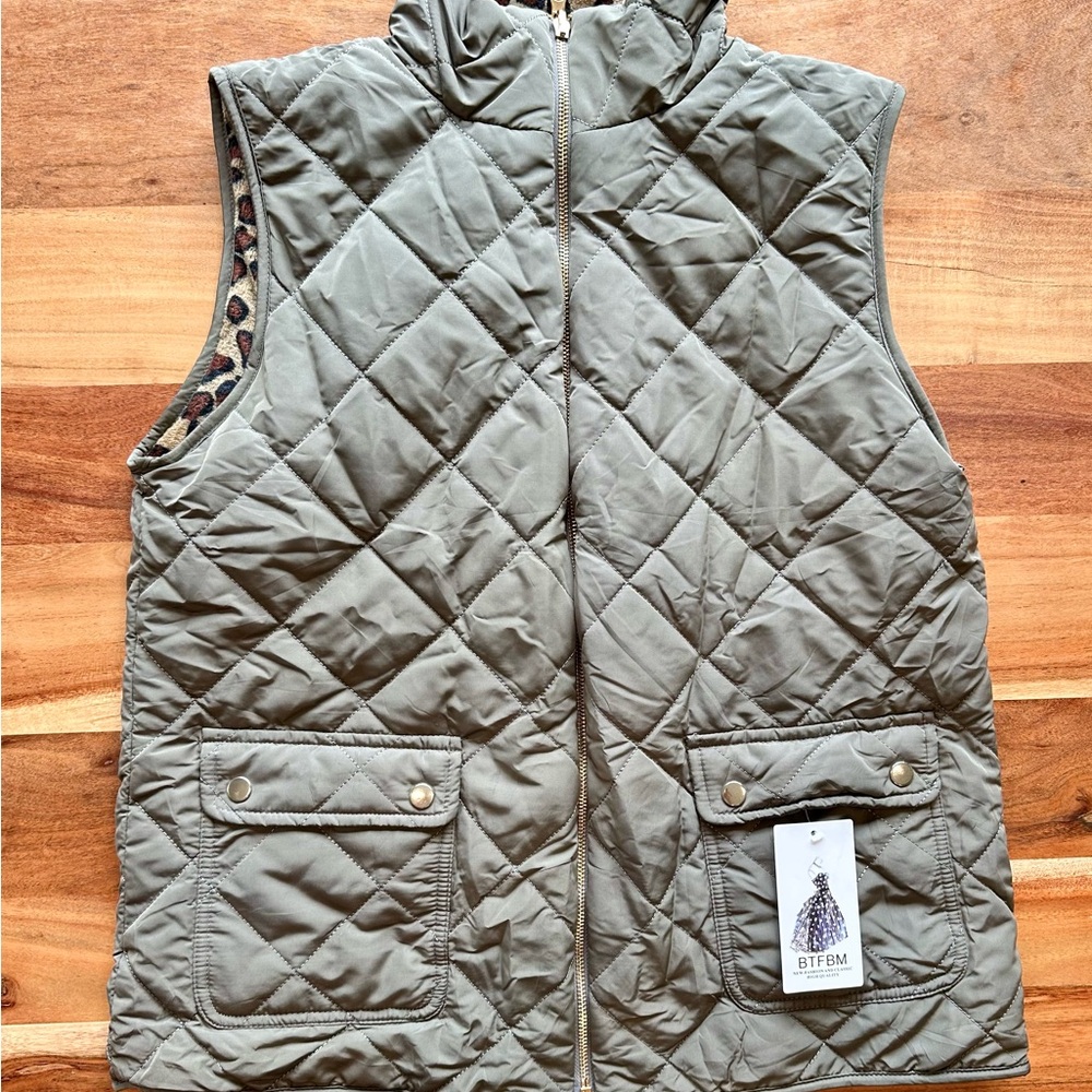 Reversible Quilted/Fleece Vest